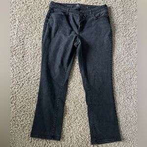 New Women’s Vintage St. John’s Bay Black Denim Jeans Size 16W